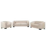 Upholstered 3 Piece Sofa Set With Legs - Furniture Home Direct