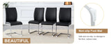 Dining Set Round Table With Upholstered Chairs Black - Furniture Home Direct