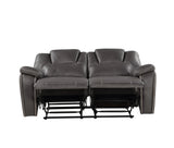 Katrine - 3 Piece Reclining Living Room Set - Charcoal - Furniture Home Direct