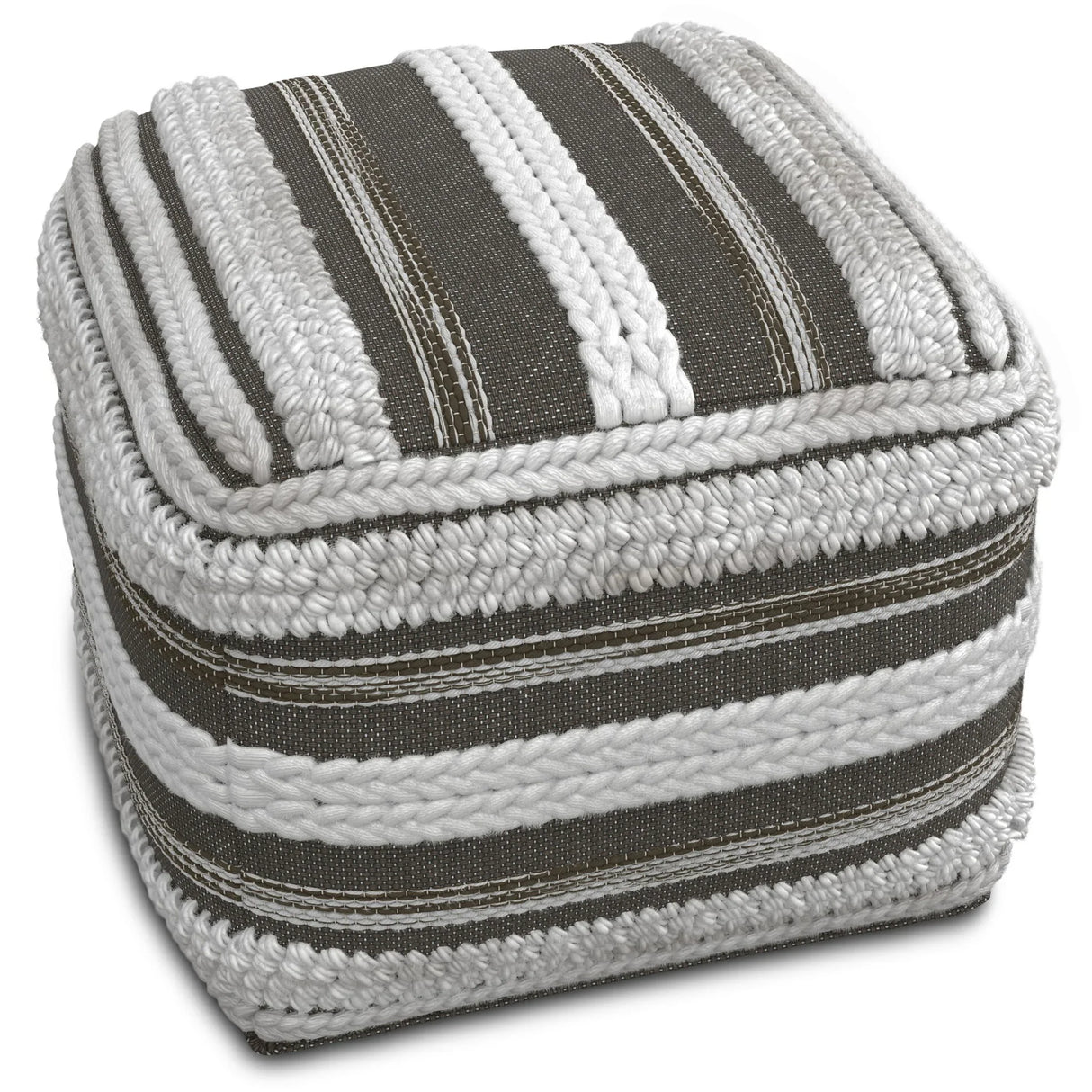 Sommer - Handcrafted Square Pouf - Furniture Home Direct