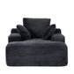 Oversized Chaise Lounge Chair Cozy Cloud Couch With 3 Throw Pillows And Wide Armrest - Furniture Home Direct