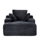 Oversized Chaise Lounge Chair Cozy Cloud Couch With 3 Throw Pillows And Wide Armrest - Furniture Home Direct