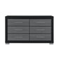 Elsa - 2 Toned And Dresser With Bar Handle And Construction - Furniture Home Direct