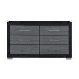 Elsa - 2 Toned And Dresser With Bar Handle And Construction - Furniture Home Direct
