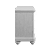 Mariano - 3 Drawer Nightstand With USB - Gray - Furniture Home Direct