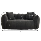Cozy Beanbag Chair With High Resilience Foam Core For 2 - Furniture Home Direct
