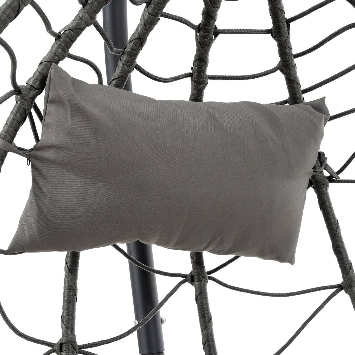 Outdoor Egg Chair With Stand - Dark Gray - Furniture Home Direct