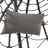 Outdoor Egg Chair With Stand - Dark Gray - Furniture Home Direct