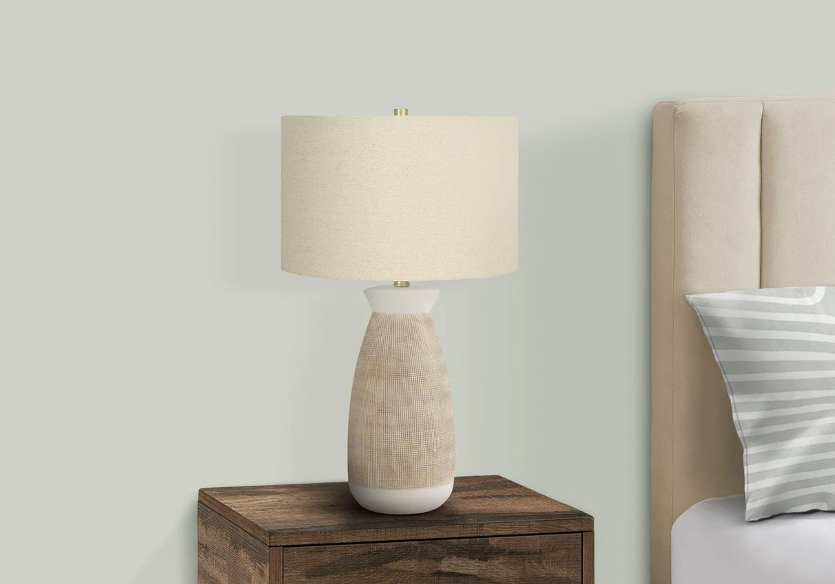 Lighting, Table Lamp, Ceramic, Resin, Contemporary - Cream - Furniture Home Direct