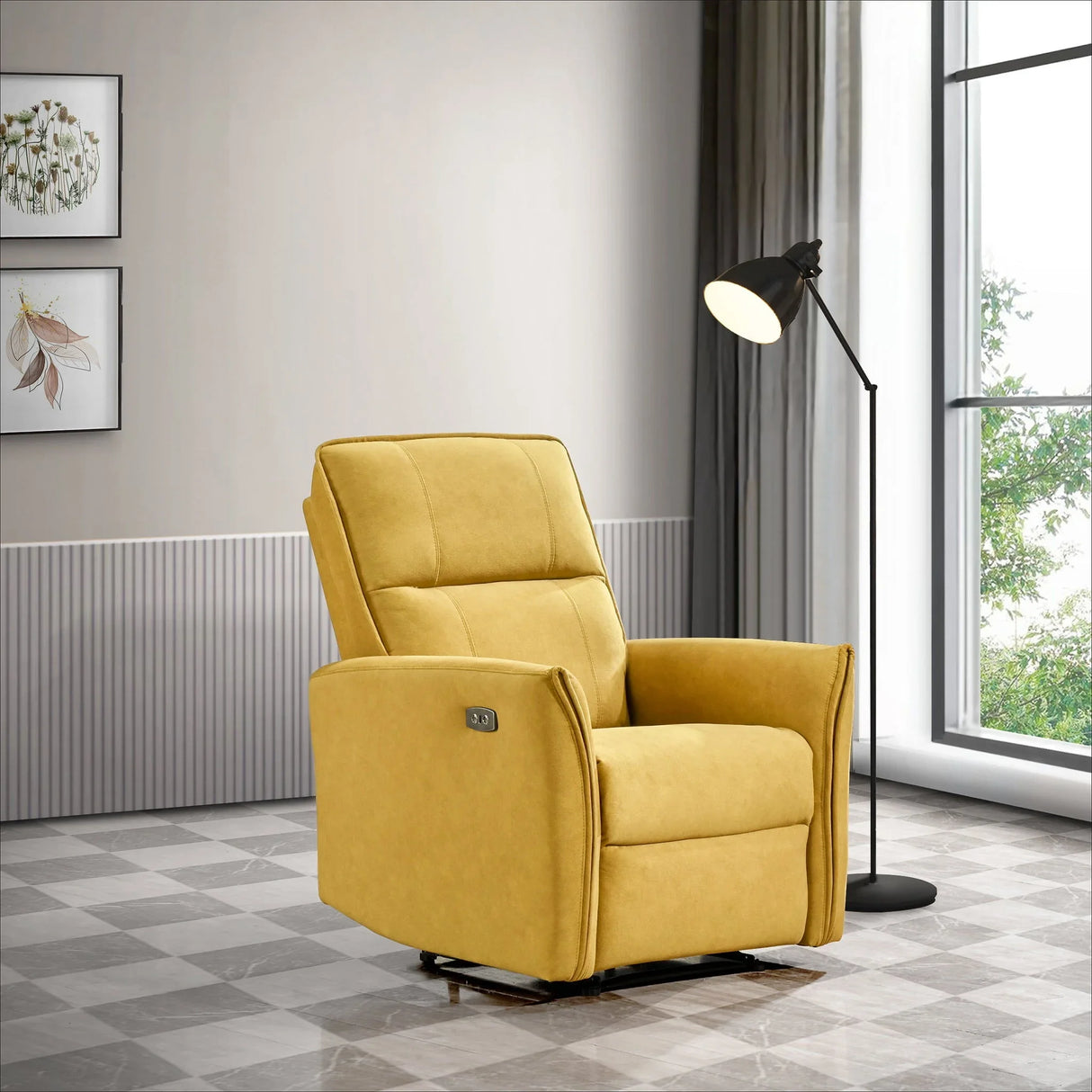 Asheville - Suede Recliner Chair - Furniture Home Direct