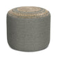 Serena - Handcrafted Round Braided Pouf - Furniture Home Direct