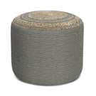 Serena - Handcrafted Round Braided Pouf - Furniture Home Direct