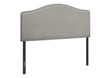 Full Size, Bed Headboard Only Upholstered, Transitional - Gray - Furniture Home Direct