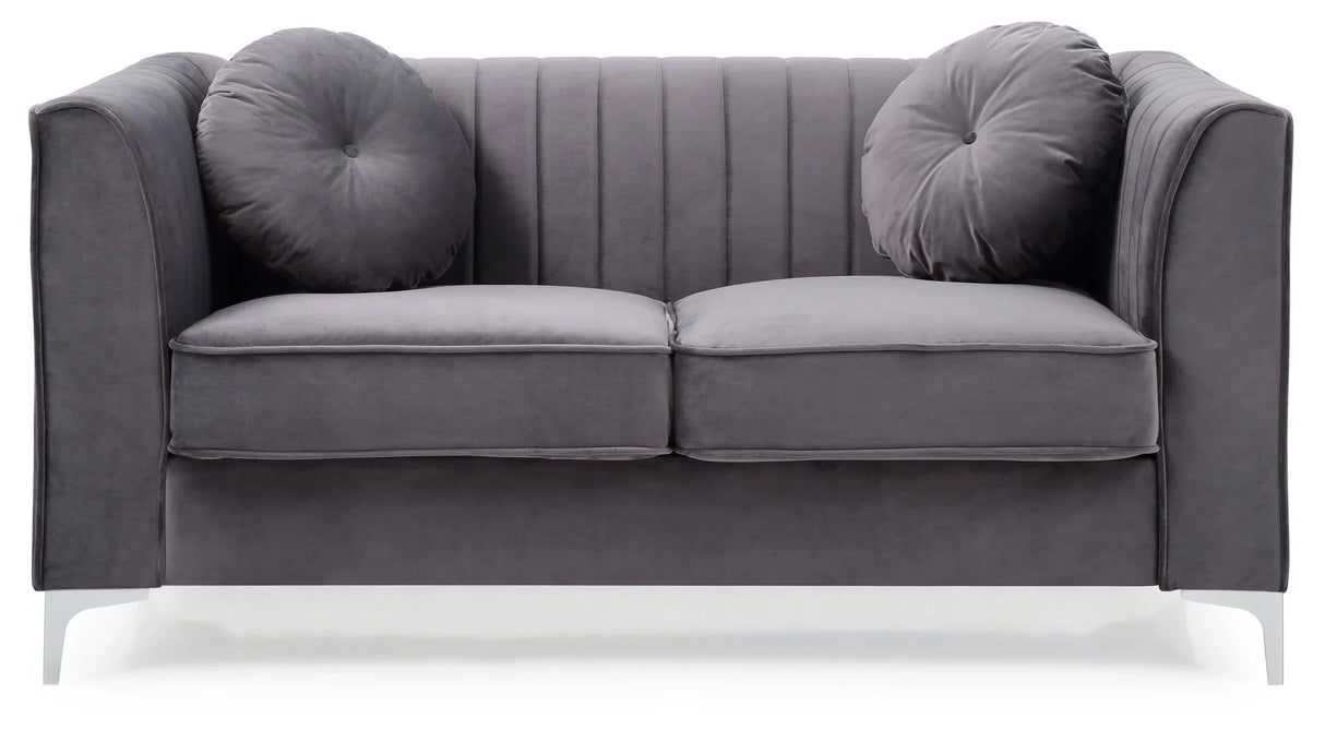 Delray - Micro Suede Loveseat - Furniture Home Direct