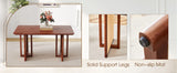 Dining Table Retro Solid Wood Rectangular Classic Walnut - Furniture Home Direct