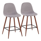 Pebble - Mid Century Modern Counter Stool (Set of 2) - Furniture Home Direct