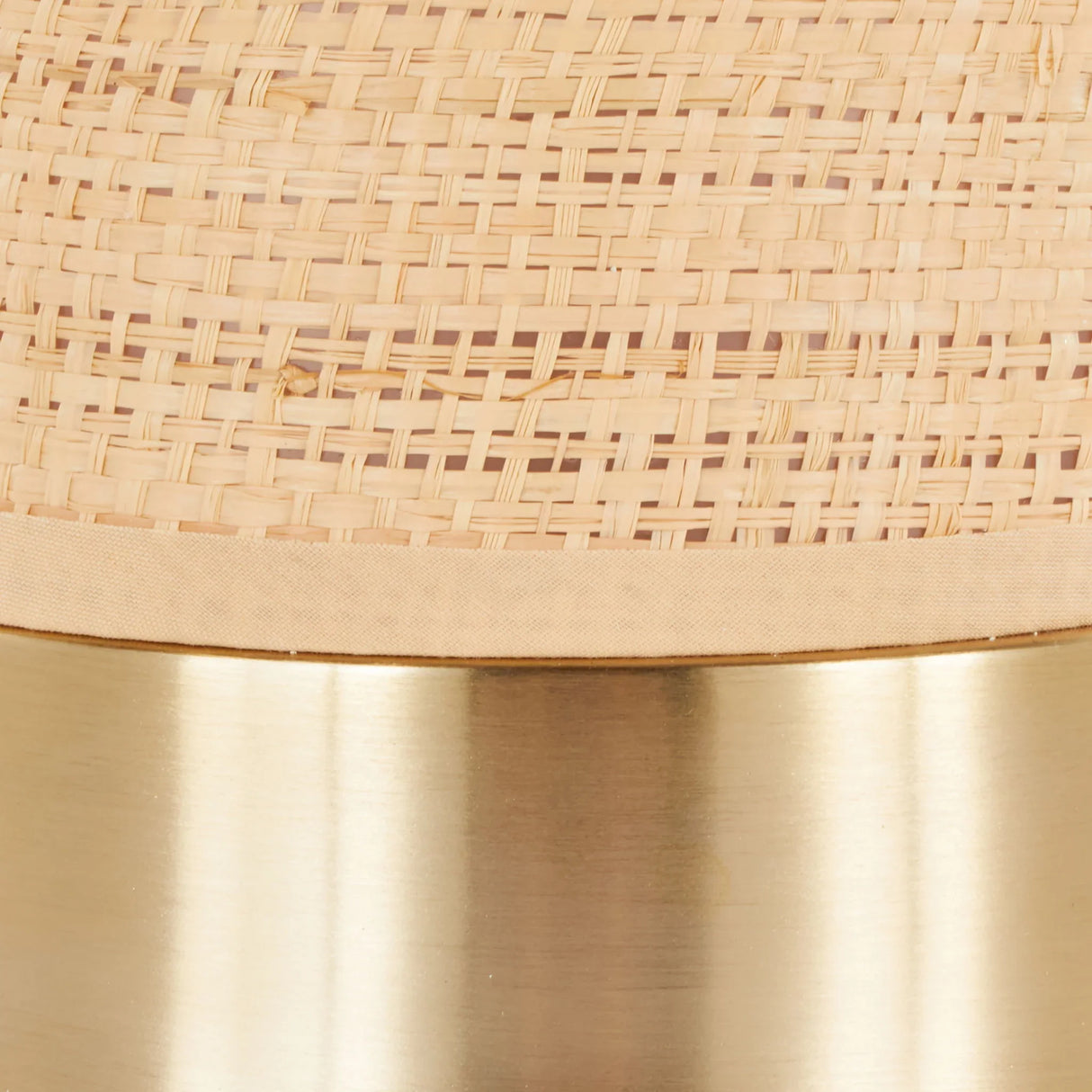 Cylinder - Rattan Contemporary Rattan Table Lamp - Furniture Home Direct