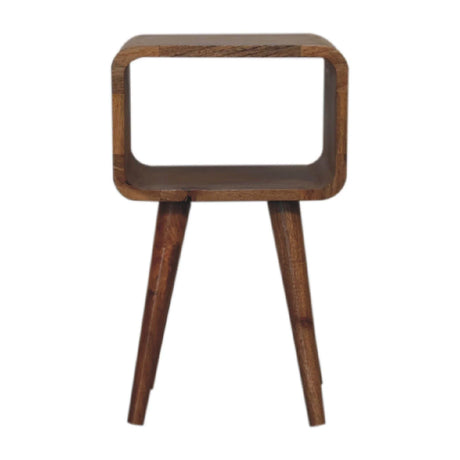 Minimalist Open Curved Nightstand