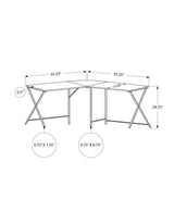 Computer Desk, Home Office, Corner, L Shape, Laptop, Contemporary / Modern - Furniture Home Direct