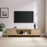 Modern Fluted Door Minimalist TV Stand - Furniture Home Direct