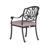 Square 8 Person 64" Long Aluminum Dining Set With Cushions - Furniture Home Direct