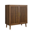 Grille Striped Sideboard Buffet Cabinet With Storage - Furniture Home Direct