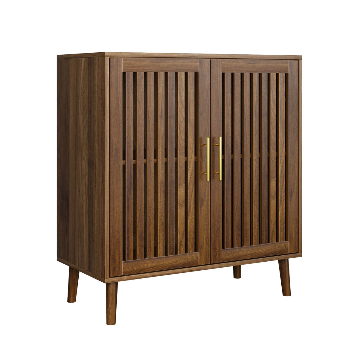 Grille Striped Sideboard Buffet Cabinet With Storage - Furniture Home Direct
