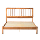 Mid-Century Modern Solid Wood Spindle Bed - Furniture Home Direct