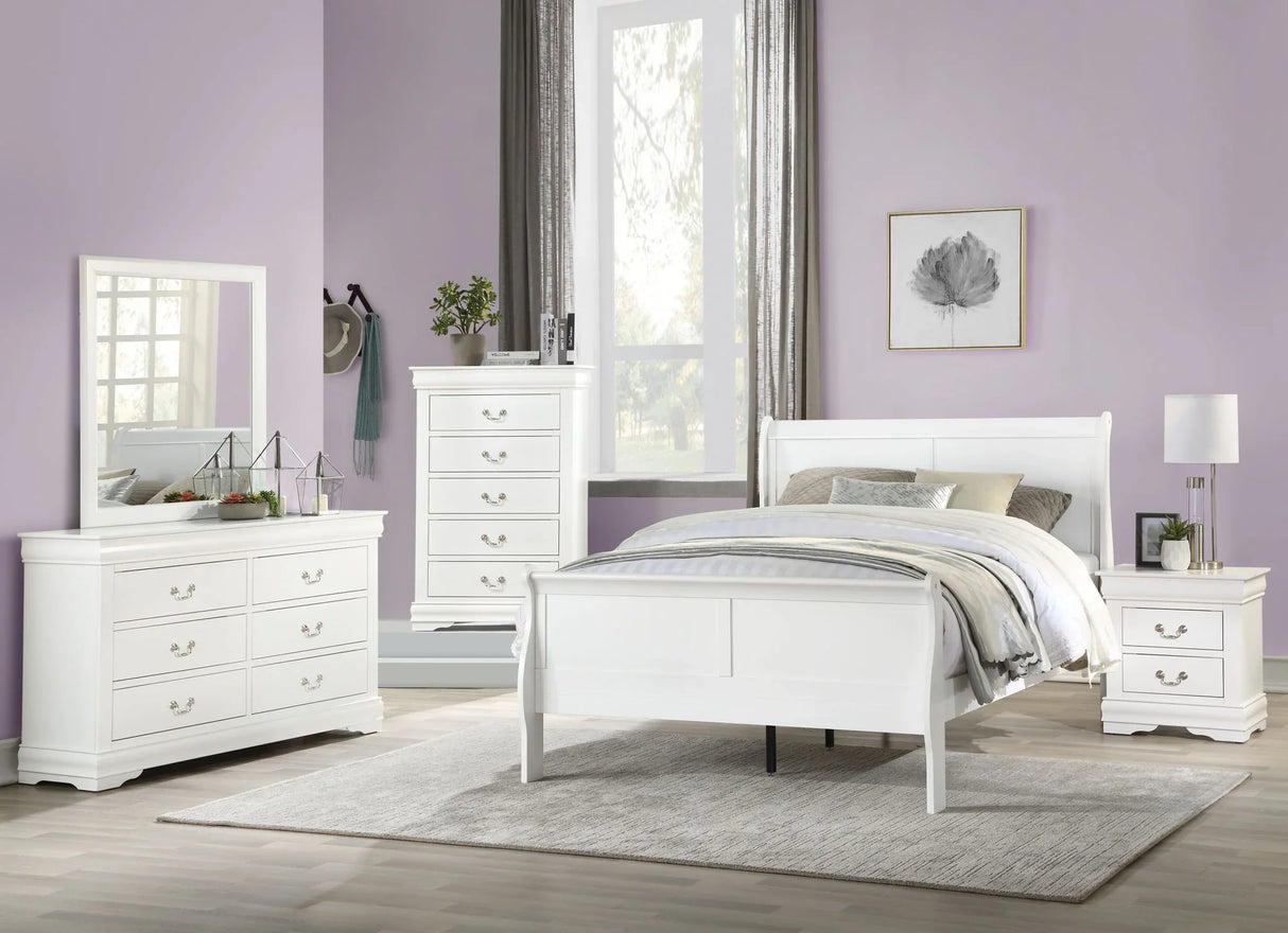 Louis Philippe - Sleigh Style Bed - Furniture Home Direct