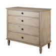 French Inspired Small Dresser - Wire Brushed Light Natural - Furniture Home Direct