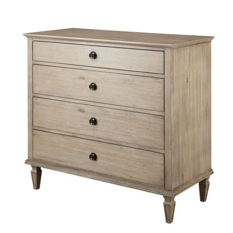 French Inspired Small Dresser - Wire Brushed Light Natural - Furniture Home Direct