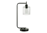 Lighting, Table Lamp, USB Port Included, Glass Shade, Modern - Black - Furniture Home Direct