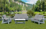 Outdoor Patio Sofa - White/Grey - Furniture Home Direct