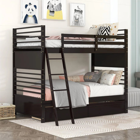 Bunk Bed With 2 Drawers - Furniture Home Direct