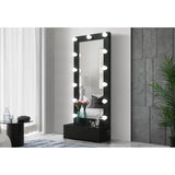 Elisa - Narrow Tall Mirror With Speaker And Drawer - Furniture Home Direct