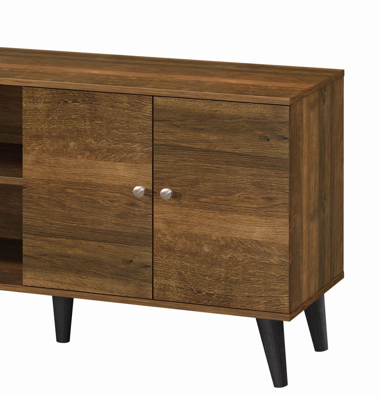 Amidon - TV Stand, With 2 Storage Shelves And 1 Cabinet - Furniture Home Direct