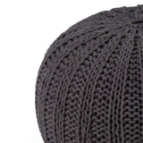 Shelby - Handcrafted Hand Knit Round Pouf - Furniture Home Direct