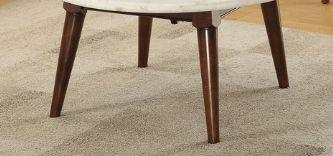 Gasha - Coffee Table - White Marble / Walnut - Furniture Home Direct
