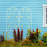 Metal Garden Trellis Rustproof Trellis For Climbing Plant Outdoor Flower Support - Furniture Home Direct