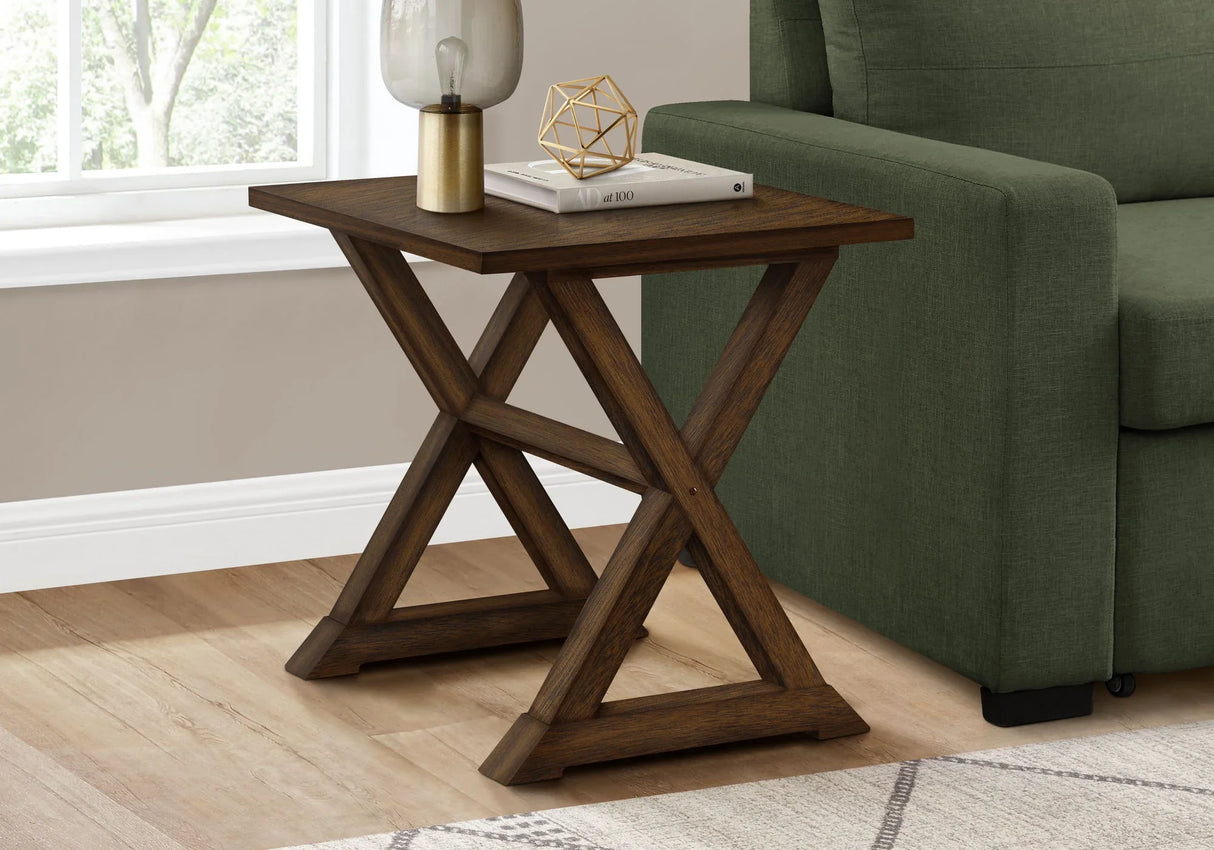 Compact Accent End Table, Square, Transitional - Furniture Home Direct