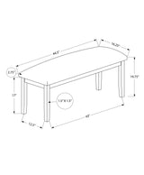Bench, Rectangular, Hallway, Upholstered, Transitional - Furniture Home Direct
