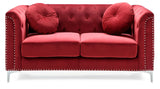 Stylish Sloped Arm Loveseat - Furniture Home Direct