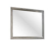 Landscape Mirror with Wide Wood Frame and Glass Gray - Furniture Home Direct