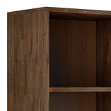 Clarkson - Bookcase With Storage - Rustic Natural Aged Brown - Furniture Home Direct