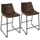 Duke - Contemporary Counter Stool (Set of 2) - Furniture Home Direct