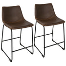Duke - Contemporary Counter Stool (Set of 2) - Furniture Home Direct