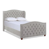 Marcella - Upholstered Shelter Headboard Bed Set - Furniture Home Direct