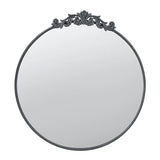 Classic Design Mirror With Baroque Inspired Frame For Bathroom, Entryway Console Lean Against Wall - Furniture Home Direct