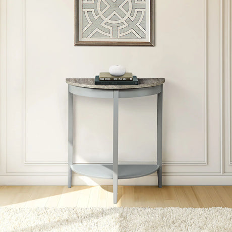Justino - Console Table - Gray / Oak - Furniture Home Direct
