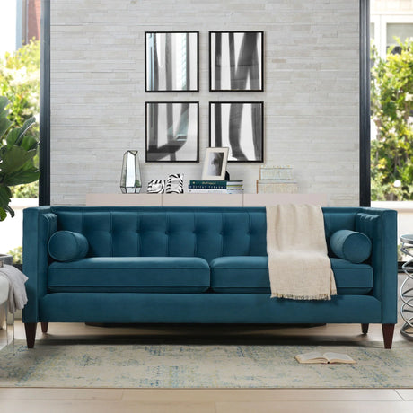 Jack - Modern Tuxedo Tufted Sofa - Furniture Home Direct